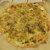 Recette de pizza poireaux saumon crème (au companion ou pas) - Mes Meilleures Recettes Faciles