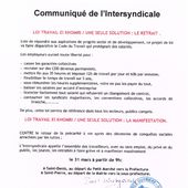 Communiqué de l'intersyndicale - Loi El Khomri - La Confédération Générale du Travail de la Réunion