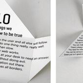 Google company : is there a mean to be better ? The 10 things they know to be true ! OK ! - OOKAWA Corp.