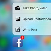 Facebook app ajoute le Touch 3D sur l'iPhone 6S - OOKAWA Corp.