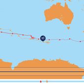 Cartographie 2D tentative record tour du monde en solitaire multicoque 2016 : Sodebo Thomas COVILLE #7 - OOKAWA Corp.