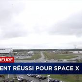 SpaceX lancée à nouveau avec succès ce jour : la fusée Falcon 9 est montée, puis le 1er étage du lanceur s'est correctement posé ! - OOKAWA Corp.