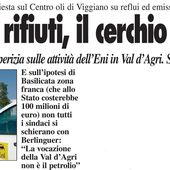 Petrolio, ENI e smaltimento dei reflui petroliferi - AIL - VAS e Forum SiP per il Vulture Alto Bradano