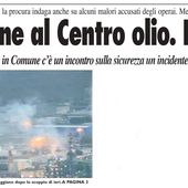 Esplosione al Centro Olio dell'Eni a Viggiano (PZ) - A.I.L. - V.A.S. Onlus per il "Vulture Alto Bradano" - Coordinamento locale Salviamo il Paesaggio