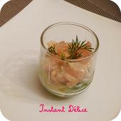 Verrines avocat, saumon mariné aux agrumes