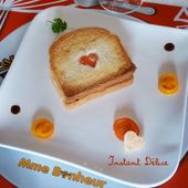 Croque chèvre miel - Instant Délice
