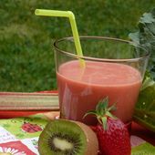 Smoothie Rhubarbe fraise