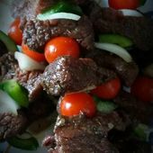 Brochettes de boeuf marinées - KINEKA KREA