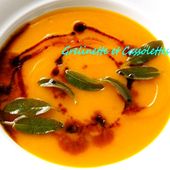 Crème de Courge Marina di Chioggia à la Sauge et au Balsamique