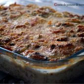 Gratin de pommes de terre et fruits de mer -
