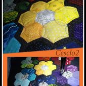 Quilting d'un top mini-héxagones