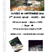 Rando quad, moto et SSV à Monségur (47), le 3 septembre 2016 - Randonnée Enduro du Sud Ouest