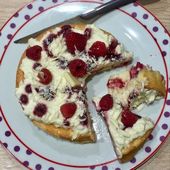 Gâteau magique à la framboise