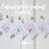 Calendrier de l'avent express 2016 {printable} - Avec ses 10 ptits doigts - blog DIY