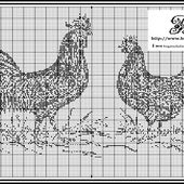 Grille du vendredi : Les poules de Pâques - Brigitte DADAUX