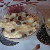 Riz au lait aux raisins secs