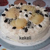 Gâteau à la crème mocca et biscuit au chocolat