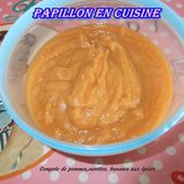 Recette: Compote pommes, carottes, bananes aux épices - Papillon en cuisine