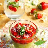 Mousse d'Avocat sous un Tartare de Fraises - Cuisine et Cigares