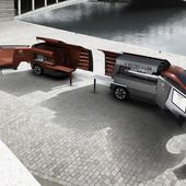 Le Food truck de Peugeot à l'exposition universelle de Milan.