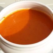 Crème de poivrons / tomates / chorizo (Recettes au Companion)