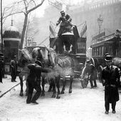 Techniques de déneigement et circulation au XIX° siècle. - attelage-patrimoine