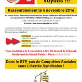 Répression anti-CGT dans les travaux publics - Front Syndical de Classe