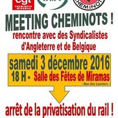 Cheminots : meeting international à Miramas le 3 décembre - Front Syndical de Classe