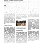 Philippe MARTINEZ au congrès de l'Union départementale de Charente - Front Syndical de Classe