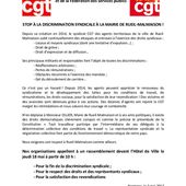Stop à la discrimination syndicale à la Mairie de Rueil-Malmaison !