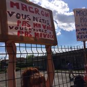 ALBI : comme prévu Macron apostrophé sur la loi travail ! - Front Syndical de Classe