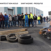 Saint-Nazaire La CGT de STX bloque la porte principale du chantier naval