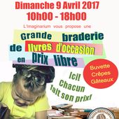 A vos agendas, prochaine braderie en prix libre: le 9 AVRIL !