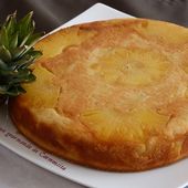 Gâteau d'ananas et mangue flambé au rhum - Cuisine gourmande de Carmencita