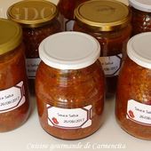 Conserve sauce salsa - Cuisine gourmande de Carmencita