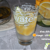 Eau détox orange - citron vert - verveine - La p'tite cuisine d'Isa