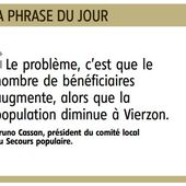 La phrase terrible du président du Secours populaire de Vierzon - Vierzonitude