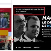 Le PCF de Vierzon utilise un tract anti-Macron du F.N.sur sa page Facebook - Vierzonitude