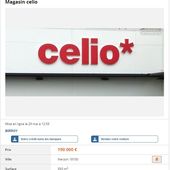 Le magasin Célio en vente sur leboncoin - Vierzonitude