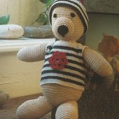 Tutoriel Doudous au crochet - Ourson Marin - Passionnément Créative