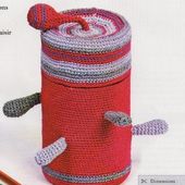 Tutoriel Crochet - Boite à crayons - Passionnément Créative