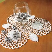 Tutoriel au crochet - Napperon fleurs et feuille au crochet - Passionnement Créative