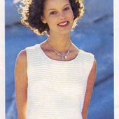 Tutoriel tricot - Débardeur blanc - Passionnement Créative