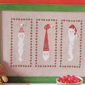 Tutoriel broderie - Les pères Noël - Passionnement Créative