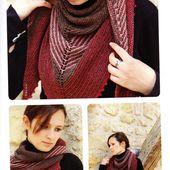 Tutoriel tricot - Châle triangulaire au tricot - Passionnement Créative