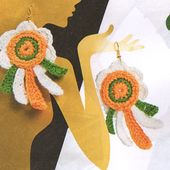Tutoriel crochet - Boucles d'oreilles fleurs - Passionnement Créative