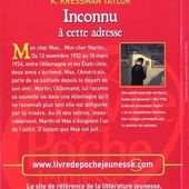 Correction des 6 questions sur Inconnu à cette adresse - blog d'aide professeur de français pour les élèves cours 6e 5e 4e 3e brevet révision contrôle lecture rédaction college lycée littérature réussite brevet HDAidée loisir