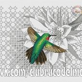 GRILLE GRATUITE "COLIBRI BLACKWORK" - Bienvenue chez NOUNETTE