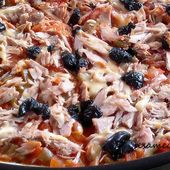 Pizza au thon et poivrons - Le Sésame Des Saveurs