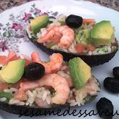 Salade de crevettes à l'avocat - Le Sésame Des Saveurs